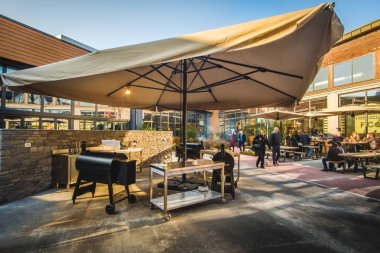 Modern açık Barbekü Izgara Restoran Fico Eataly dünya