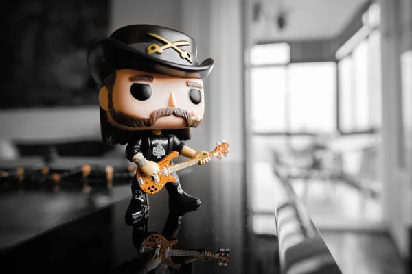 Figura de ação de Lemmy Kilmister da banda Motorhead — Fotografia de Stock