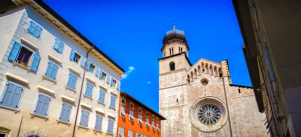 Trento cathedral horizontal italy landmarks - Trentino region - Stock Image