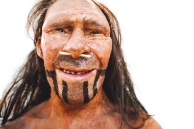 gerçekçi Tarih öncesi erken adam Neandertal üreme portre portre