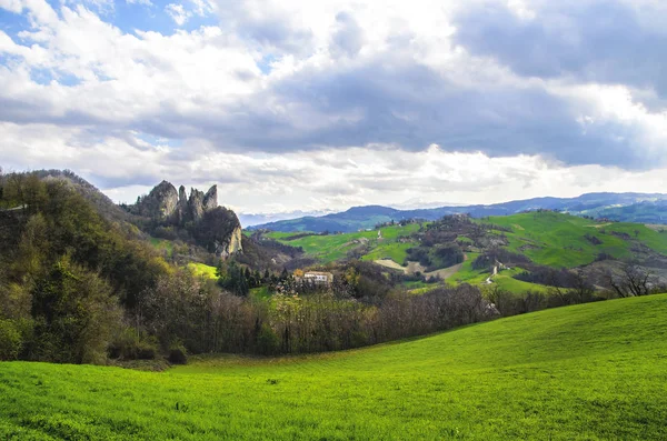 Parco Regionale dei Sassi di Rocca Malatina - Modena Vignola - Emilia Romagna - İtalya — Stok fotoğraf