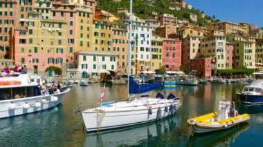 Camogli doğal kıyı Köyü