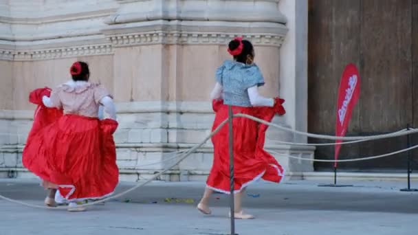 Danza tradicional de Lima en Perú, exposición pública — Vídeo de stock