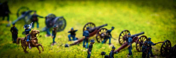 Pano de fundo horizontal da modelagem da guerra civil americana — Fotografia de Stock