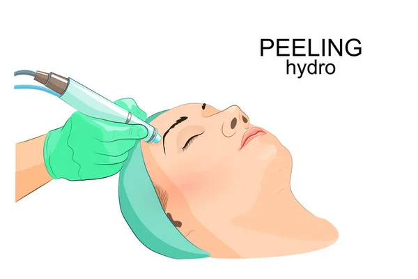 Épluchage matériel moderne pour le visage — Image vectorielle