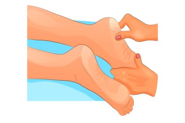 Spa uygulamaları, pul pul dökülme ve ayak masajı