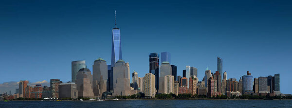 New York, Lower Manhattan panorama view skyline