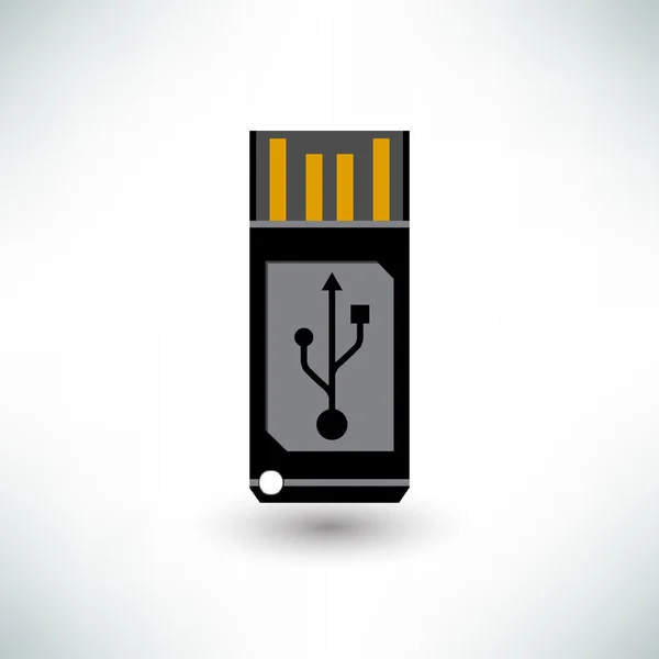 USB Flash Drive vector ilustración — Archivo Imágenes Vectoriales