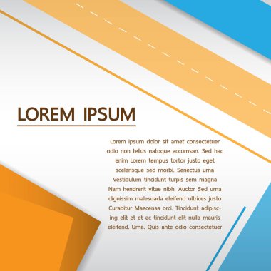 Broşür afiş tasarım şablonu vektör, düz arka plan