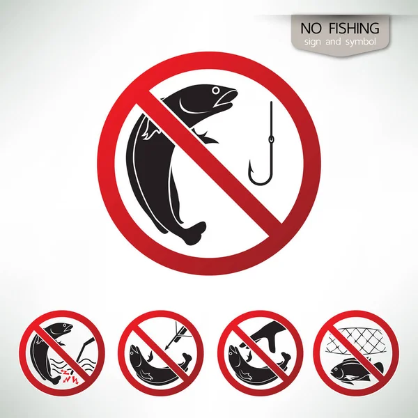 No fishing sign Vector Art Stock Images | Depositphotos