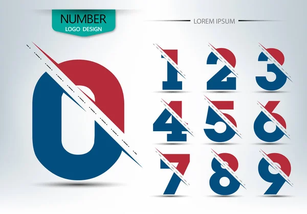 Dizi numaraları logo ya da kutsal kişilerin resmi, vektör çizim