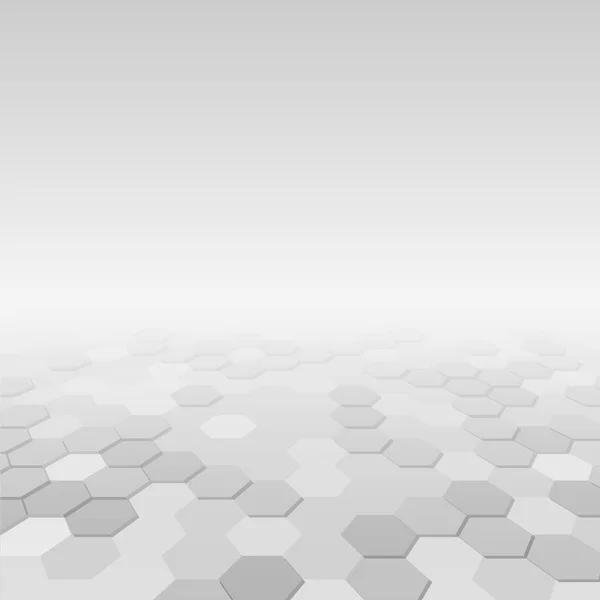 Abstrakt bakgrund med hexagon vit former — Stock vektor