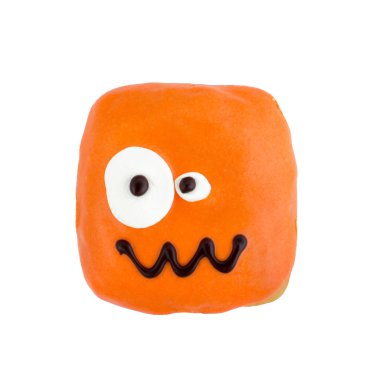 Çörek izole hayalet konseptiyle