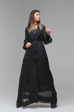 Kadın iç çamaşırı seksi şeffaf elbise ve ayakkabı