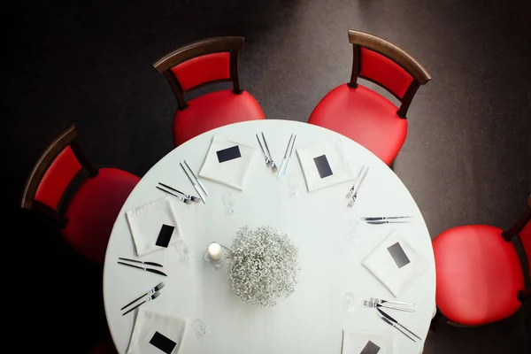 Restaurant round table — Stock Photo, Image