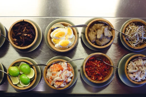 From above shot of different food — Stock Photo, Image