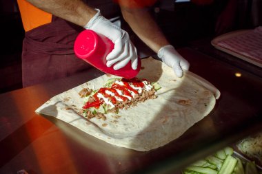 Şef yapma yemek sipariş kebap
