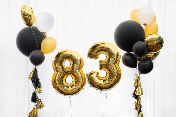 Dekoráció a 83 éves születésnap, évforduló — Stock Fotó