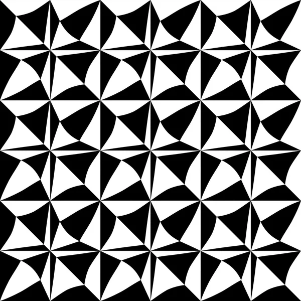 Diseño gráfico en blanco y negro geométrico abstracto — Vector de stock