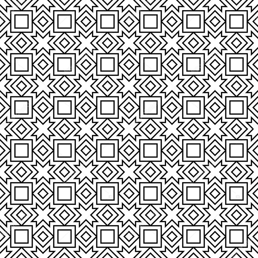  Abstract geometric black and white graphic design print pattern