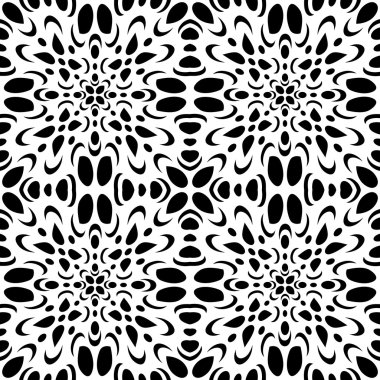  Soyut geometrik siyah-beyaz grafik tasarım baskı desen