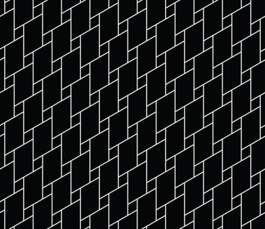 Soyut geometrik siyah-beyaz grafik tasarım yazdırma çini deseni