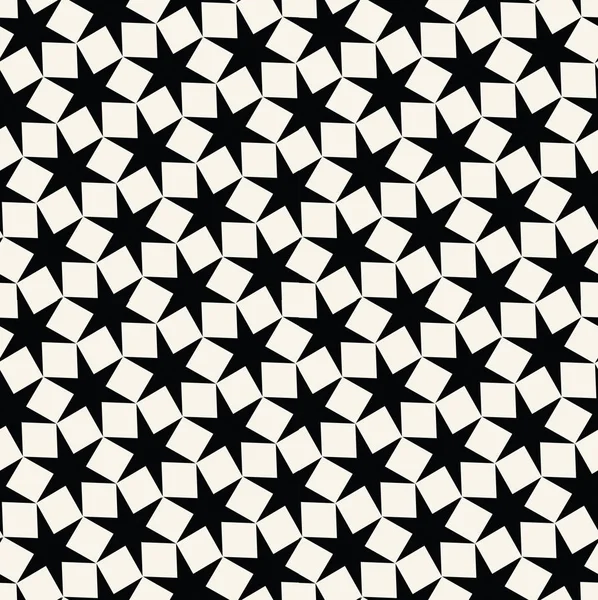 Graphisme Abstrait Géométrique Noir Blanc Motif Étoiles — Image vectorielle