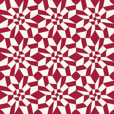 Soyut geometrik kırmızı grafik tasarım benzersiz desen