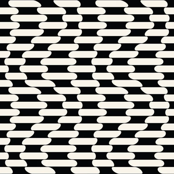 Abstracte Geometrische Zwart Wit Grafisch Ontwerp Weven Uniek Patroon — Stockvector