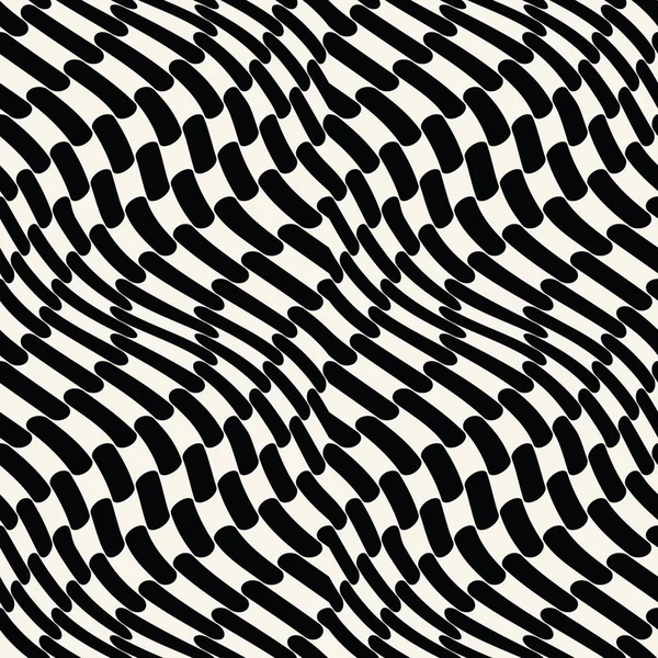 抽象的な幾何学的な黒と白のグラフィック デザインのユニークなグリッド パターン — ストックベクタ