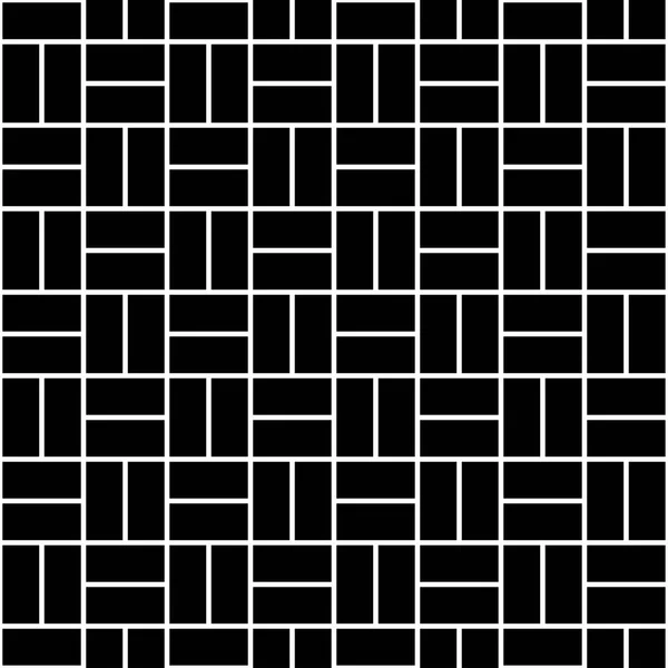 Abstract Geometric Black White Graphic Design Deco Tile Pattern — Stock Vector