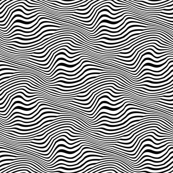 抽象的な幾何学的な黒と白のグラフィック デザインの印刷パターンを織り — ストックベクタ