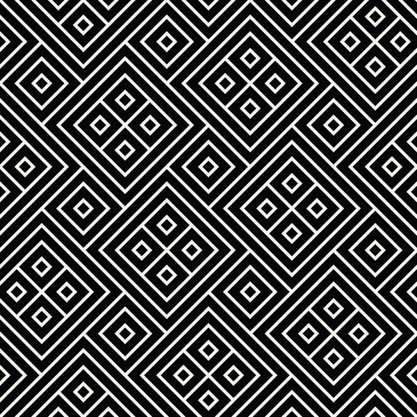 Padrão de impressão gráfico abstrato geométrico preto e branco — Vetor de Stock