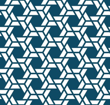 Soyut geometrik mavi hipster moda yastık altı köşe ızgara desen