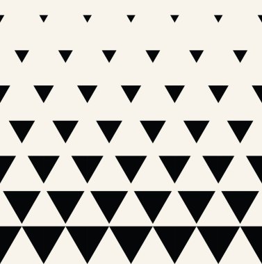 Soyut geometrik siyah-beyaz grafik tasarım yazdırma üçgen noktalı resim deseni