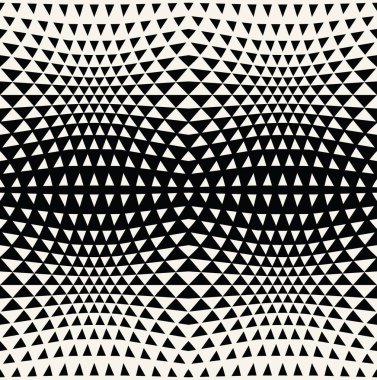 Soyut geometrik hipster moda tasarım yazdırma yarı ton üçgeni modeli