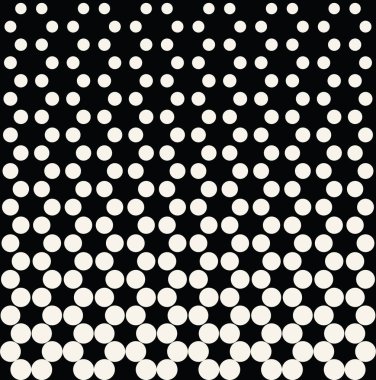 Soyut geometrik siyah beyaz deco art yazdırma yarı ton nokta deseni