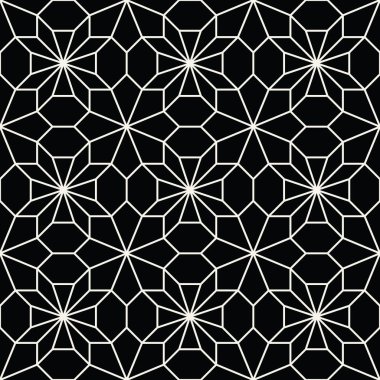 Soyut geometrik siyah beyaz deco art yastık mozaik desen