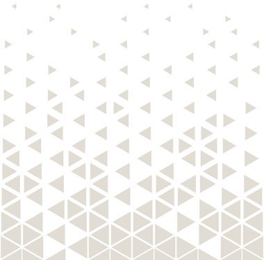 Soyut geometrik ince deco sanat baskısı yarım ton üçgen deseni