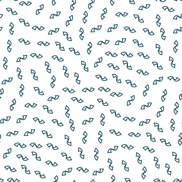 Абстрактний Геометричний Синій Модний Візерунок Лука Моди — стоковий вектор