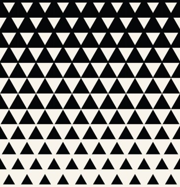 Soyut geometrik siyah-beyaz grafik tasarım yazdırma üçgen noktalı resim deseni