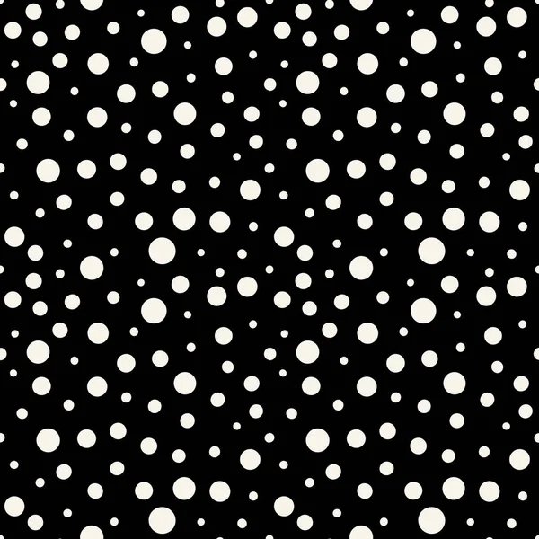 Abstract Geometric Black White Vector Dots Pattern — Stock Vector