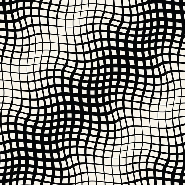 Astratto Geometrico Trippy Sfondo Bianco Nero Modello Grafico — Vettoriale Stock