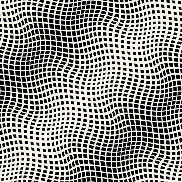 Abstracte Geometrische Trippy Zwart Wit Patroon Achtergrondafbeelding — Stockvector