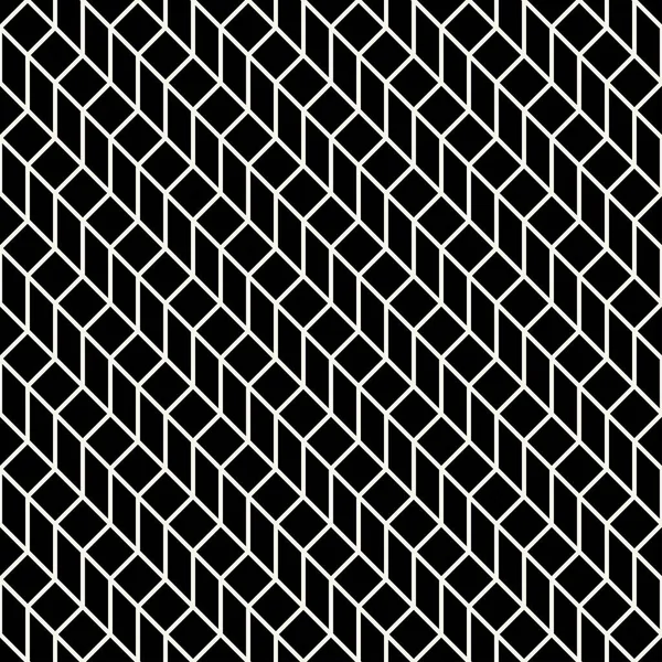 Abstraktes Geometrisches Raster Schwarz Weiß Minimales Grafisches Druckmuster — Stockvektor