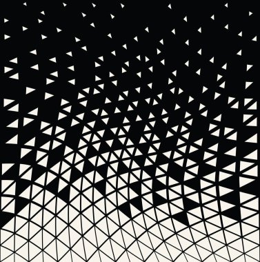 abstracet geometrik yarı ton üçgeni trippy Dikişsiz desen arka plan