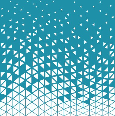 abstracet mavi geometrik yarı ton üçgeni trippy Dikişsiz desen arka plan