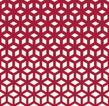 Soyut kutsal geometri kırmızı kılavuz noktalı resim küpleri deseni