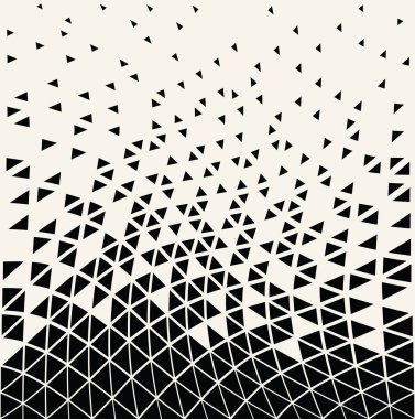 abstracet geometrik yarı ton üçgeni trippy Dikişsiz desen arka plan