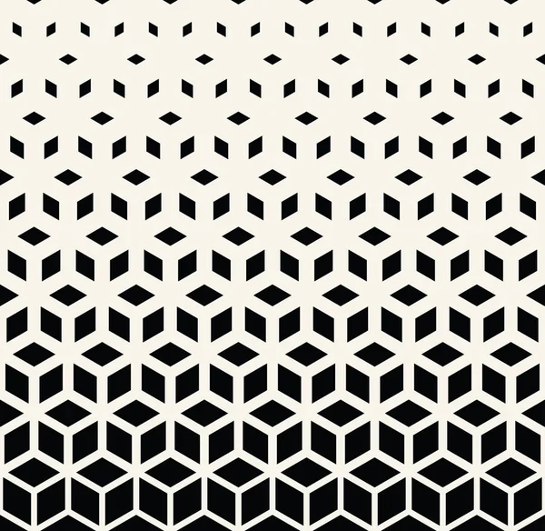 Αφηρημένη Ιερή Γεωμετρία Μαύρο Και Άσπρο Πλέγμα Ημιτονικό Μοτίβο Κύβους — Διανυσματικό Αρχείο